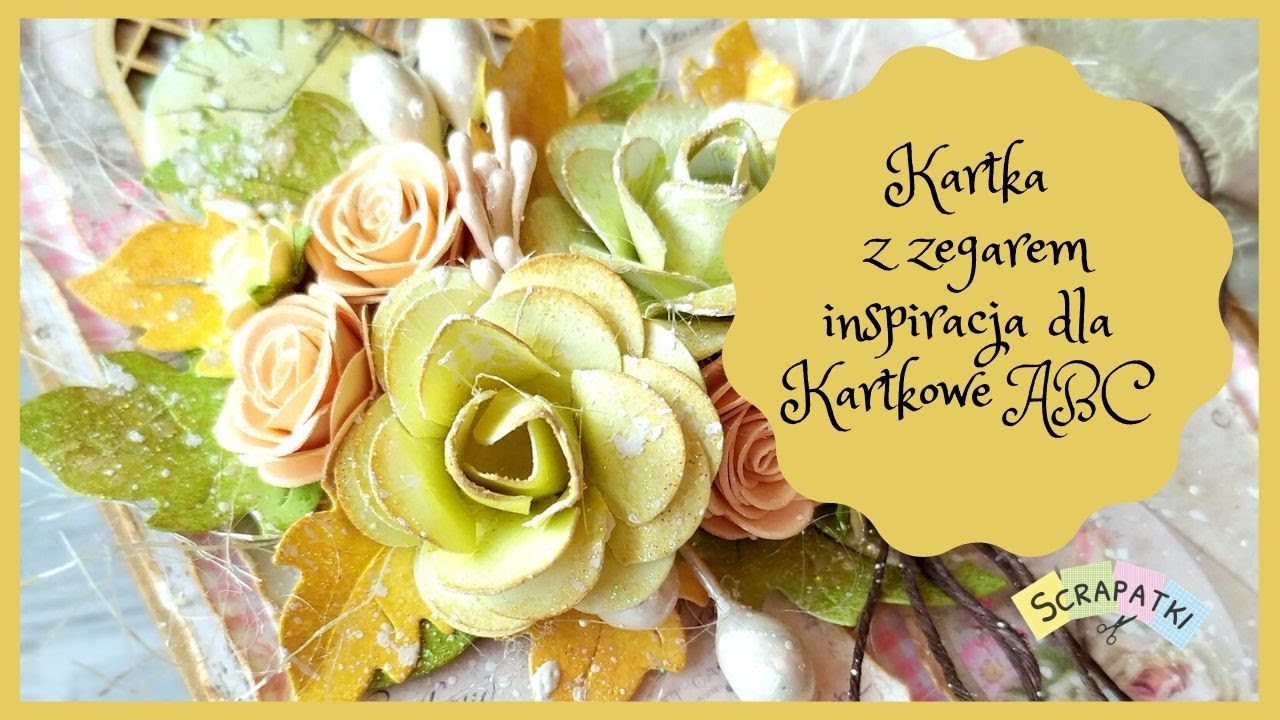Kartka z zegarem | Inspiracja Kartkowe ABC | A card tutorial