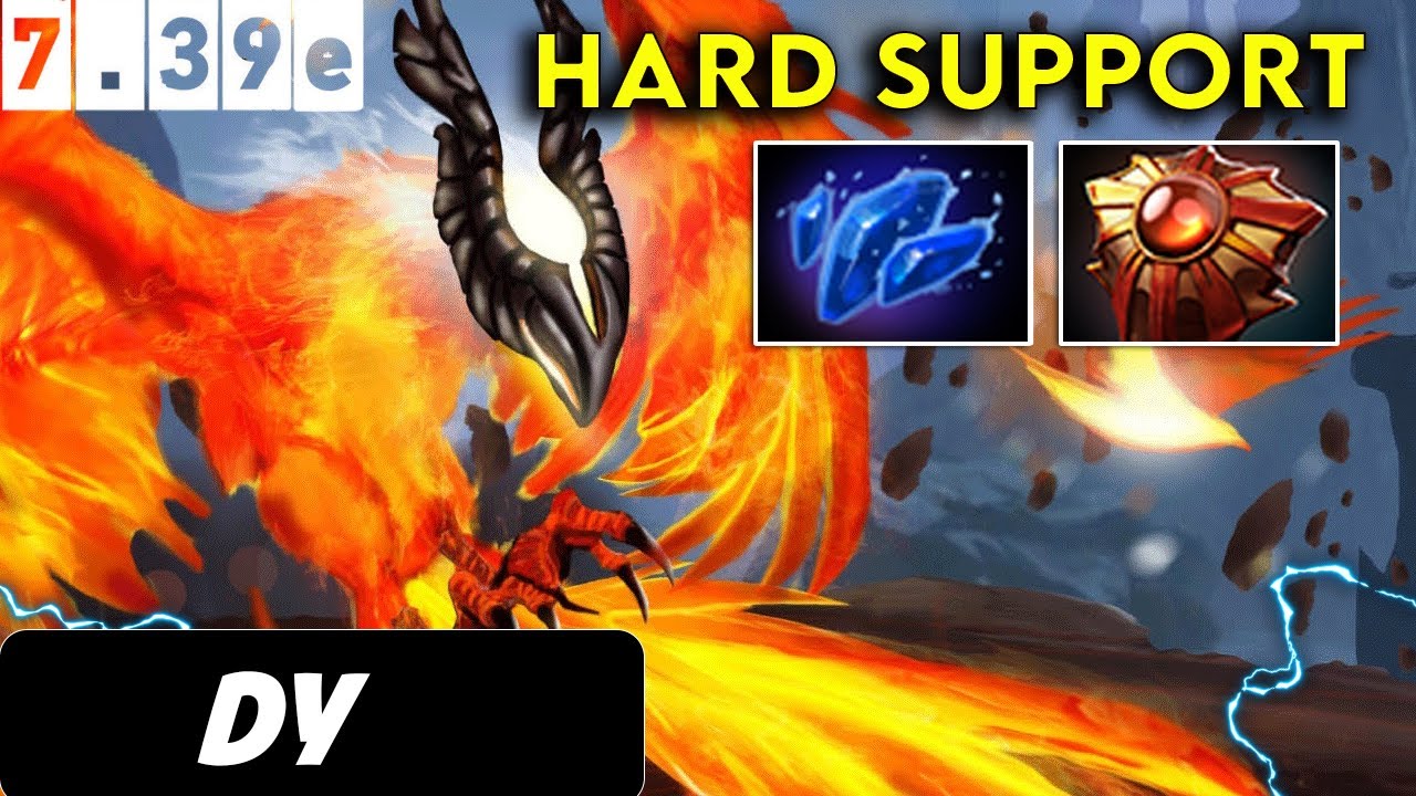 Dy Phoenix Hard Support - Dota 2 Patch 7.39e Pro player full Gameplay