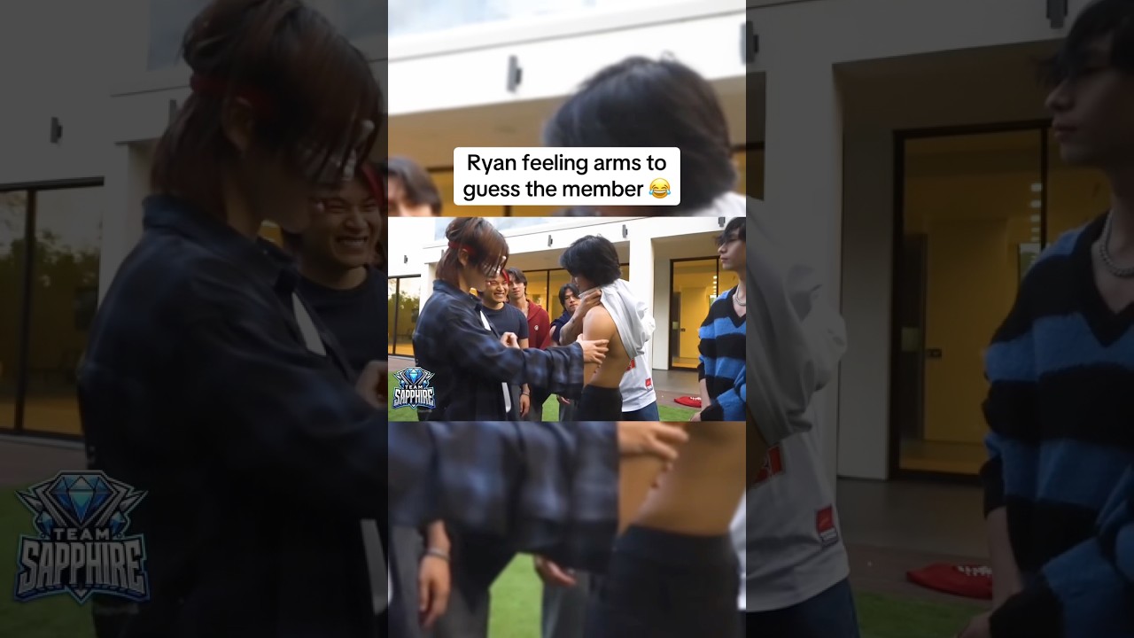 Ryan feeling arms to guess the member 😂 #ryannguyen #nsb #northstarboys