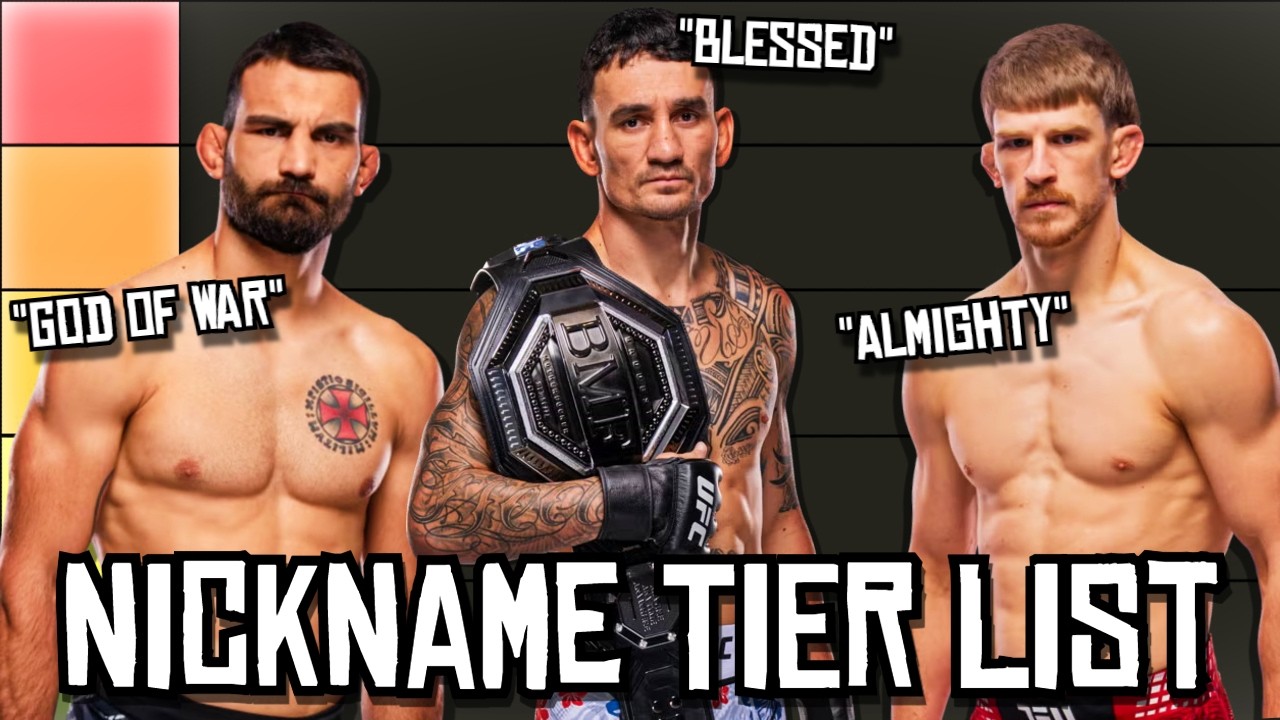 I Ranked UFC Fighter Nicknames in a Tier List