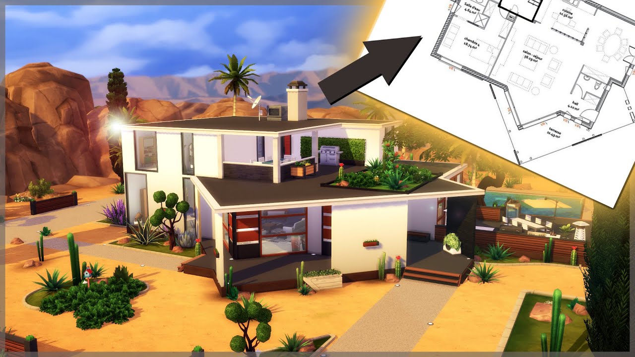 Création Sims 4 | Maison sur plan ! (Speed Build)