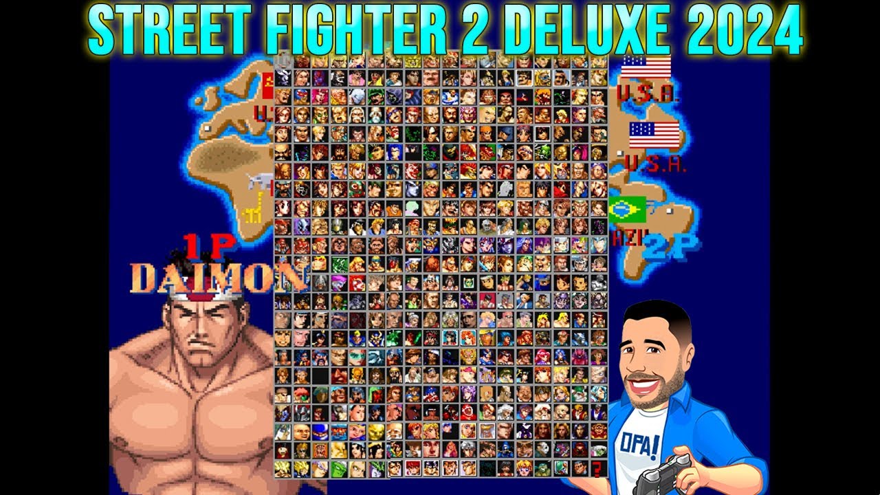 Street Fighter 2 Deluxe 2024 - Jogando com Daimon - Roda em PC fraco.