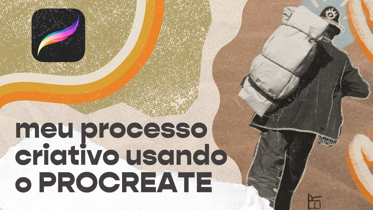 Meu processo criativo usando o Procreate! | Colagem e Lettering