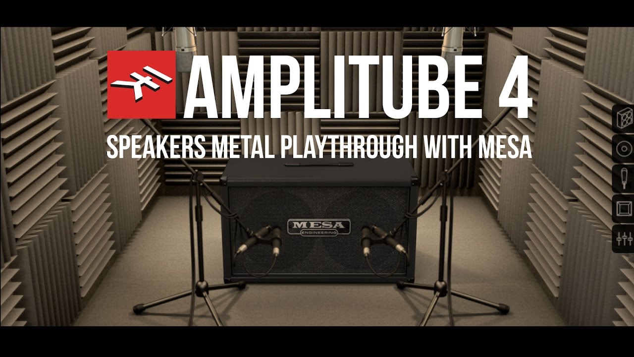 Amplitube 4  - Speakers Metal Playthrough with Mesa Mark IV and Mesa 2x12 Rectifier Horizontal sim