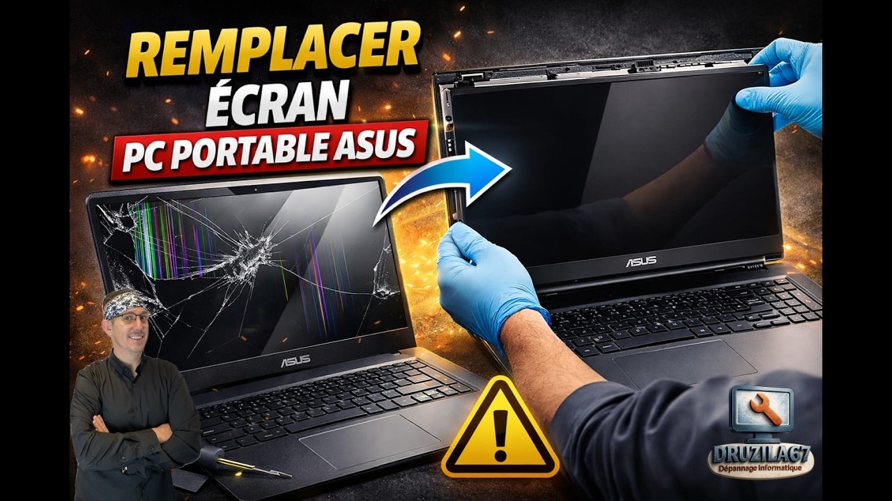 Remplacement Ecran PC Portable Asus