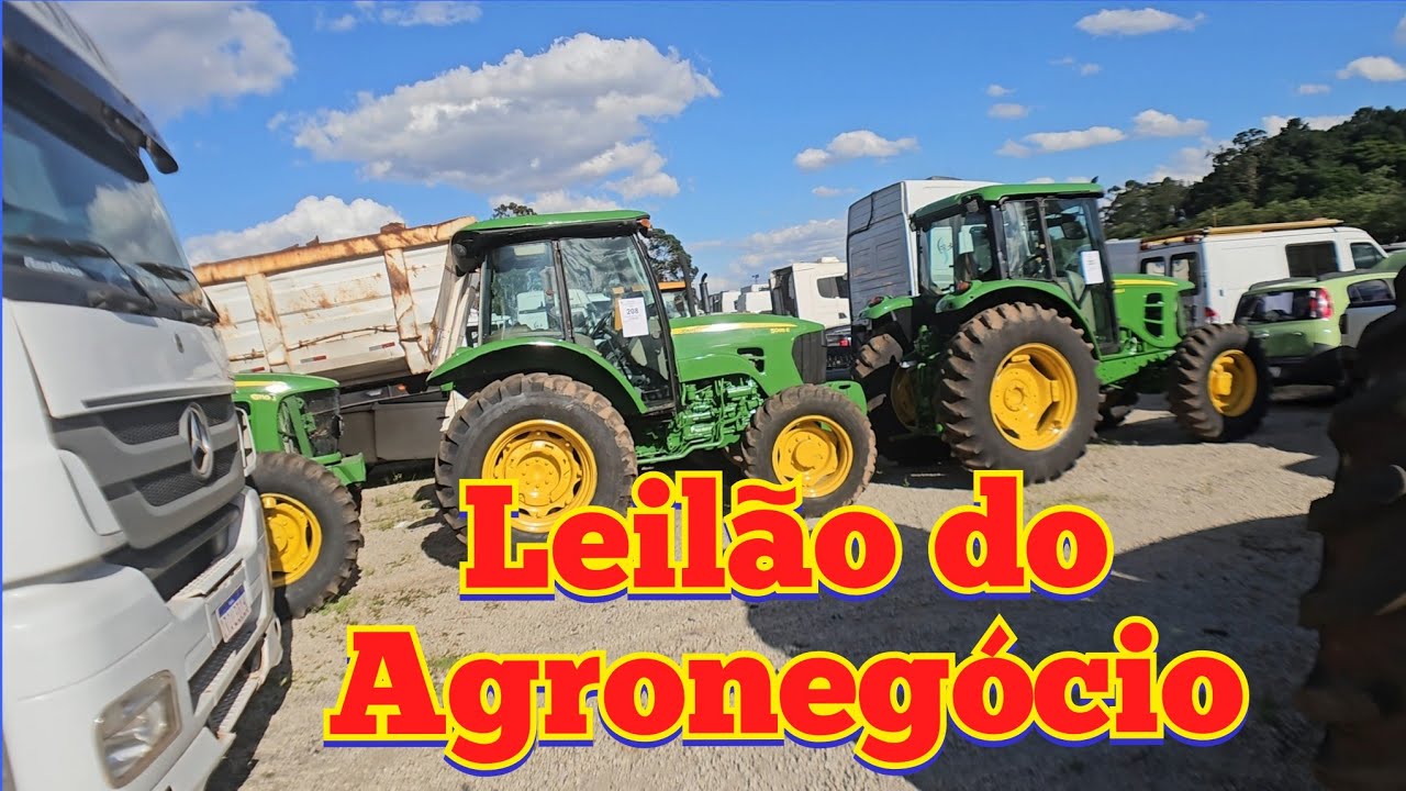 LEILÃO do AGRONEGÓCIO Tem TRATORES,  CAMINHÃO  e VANS