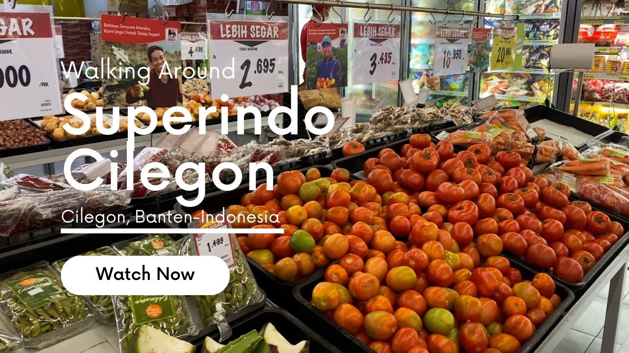 Walking Around Superindo Supermarket Cilegon Banten Indonesia