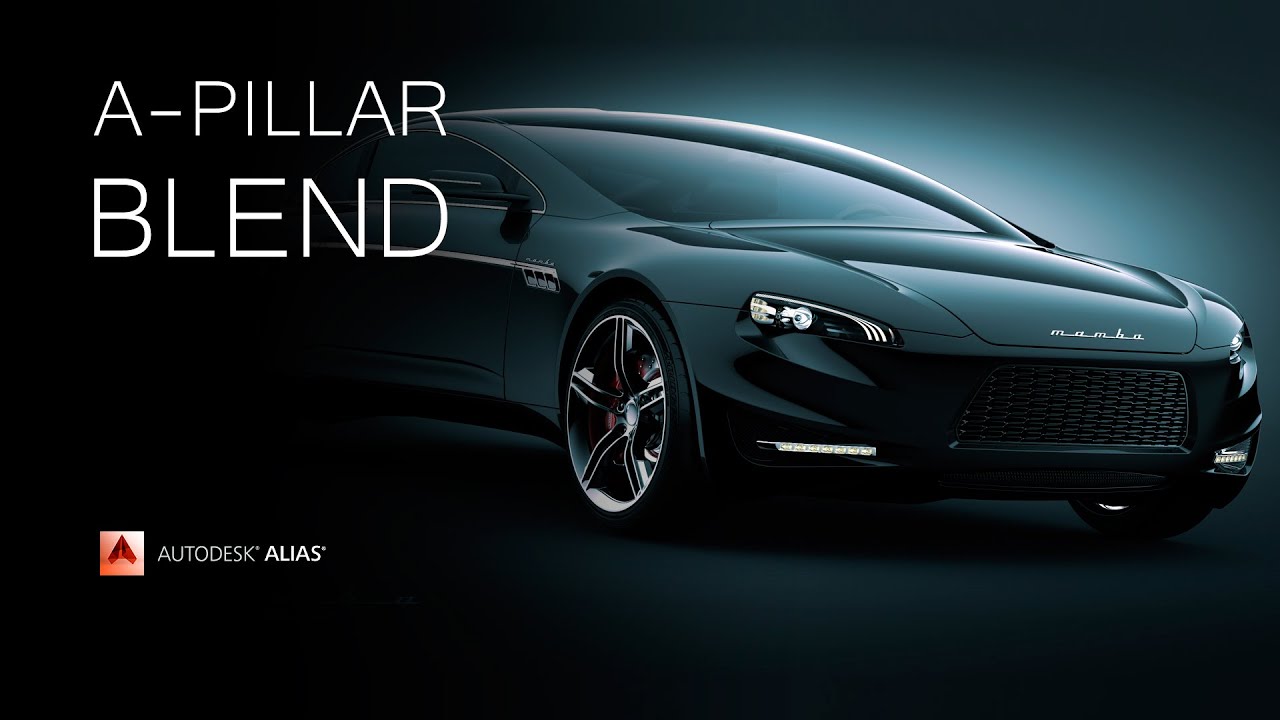 Autodesk Alias Surface (automotive) tutorial | A-Pillar Blend