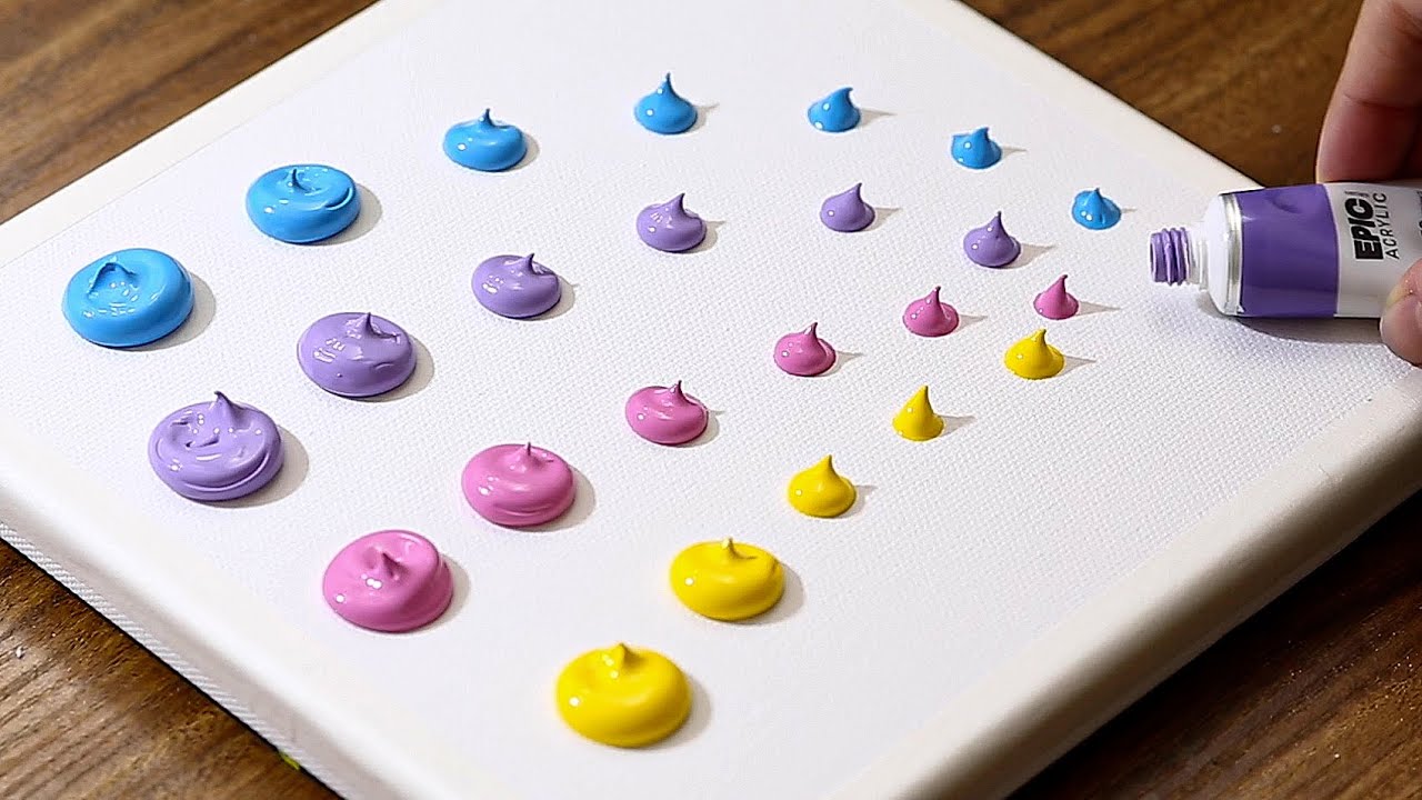 Scene On The Roof Of My House｜How to Acrylic Painting From Small Dots #968 Tutorial｜Oddly Satisfying