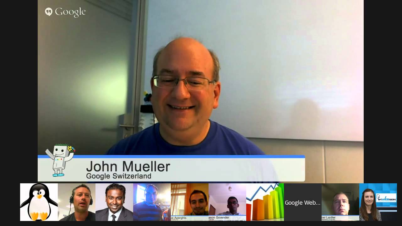 English Google Webmaster Central office-hours hangout