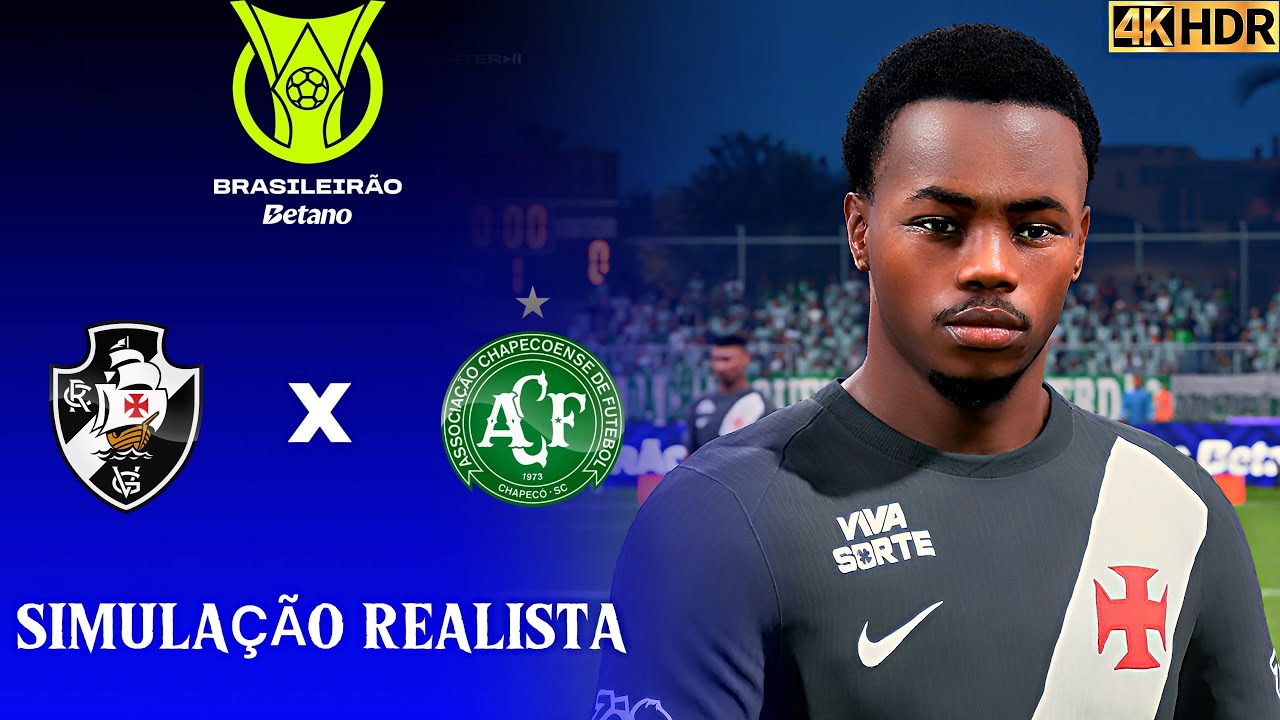 FC 26 - Vasco  de Gama vs Chapecoense | Brasileirão 2026 | EA Sports FC 26 PC [4K60FPS] Realista.