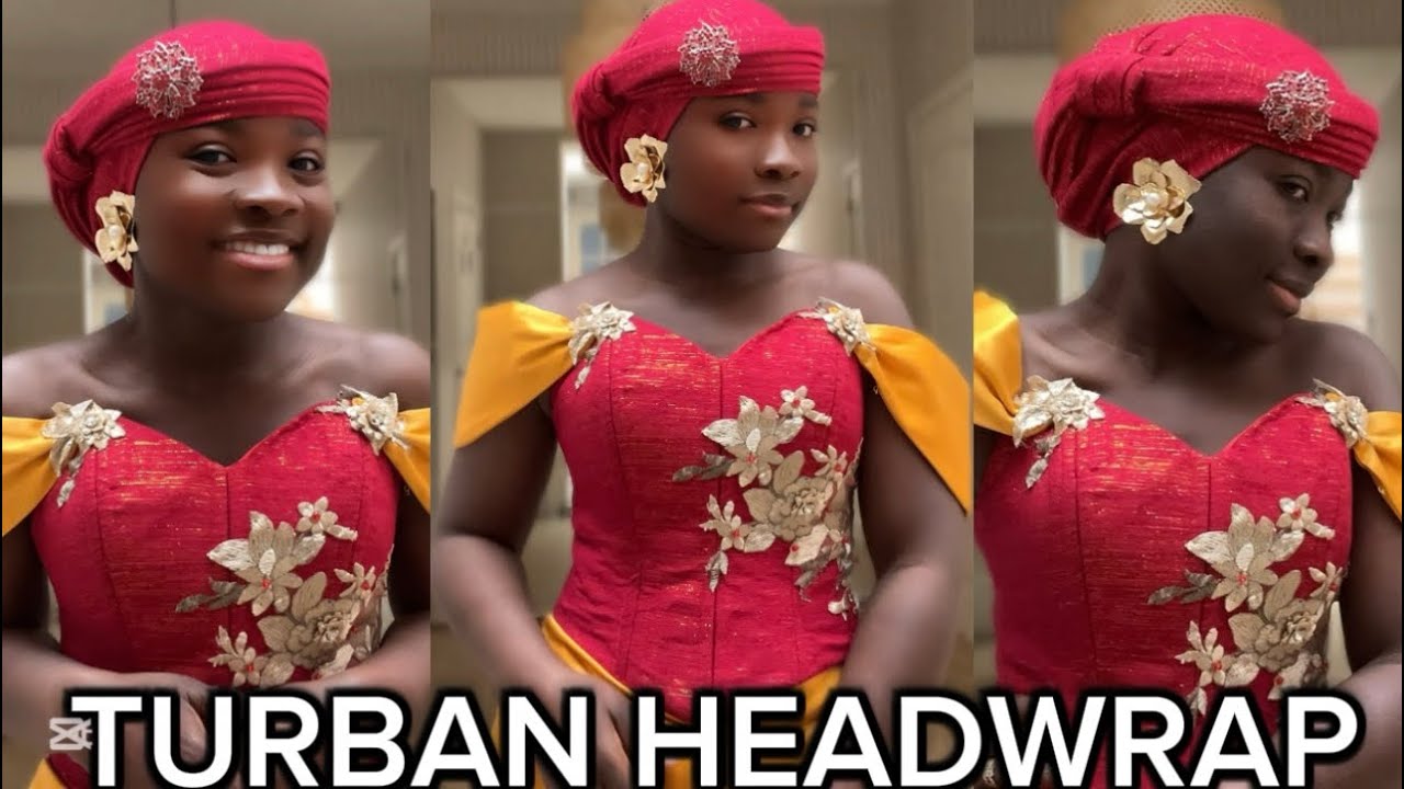 QUICK TURBAN HEADWRAP TUTORIAL ( step by step)