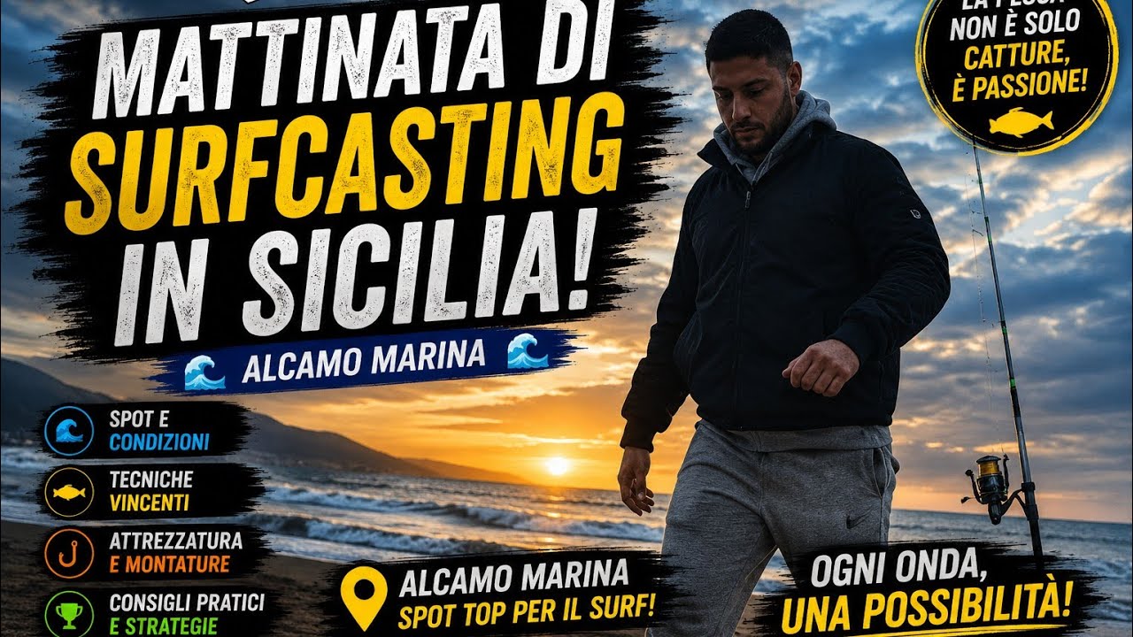 Mattinata di Surfcasting in SICILIA! (Alcamo Marina) Sicilia Fishing Passion Parte3🎣🌊