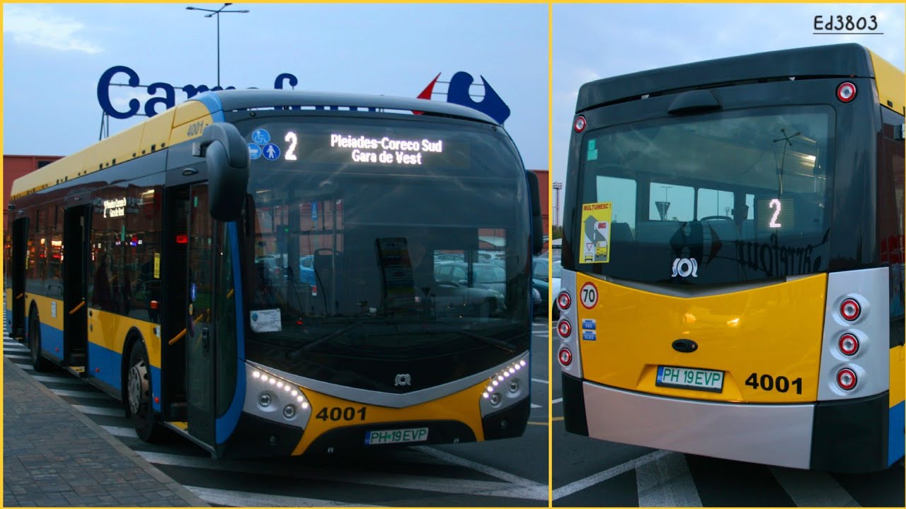 (Ploiești) Călătorie cu SOR NS12 electric #4001 | Linia 2