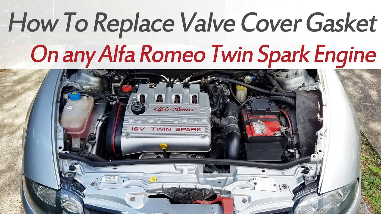 How to Replace Valve Cover Gasket on any Alfa Romeo Twin Spark Engine, Replacement, 1.6, 1.8, 2.0