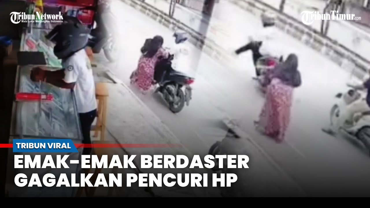 Terekam CCTV! Emak-Emak Gagalkan Pencurian HP di Toko, Bikin Pelaku Kalang Kabut