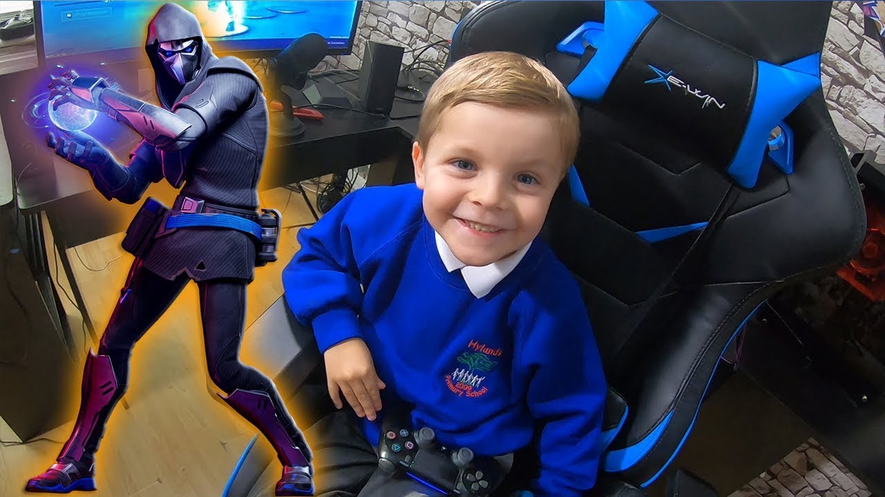 After School *6 YEAR OLD KID* UNLOCKING ALL 100 Tiers & Unlocks Fortnite FUSION Skin