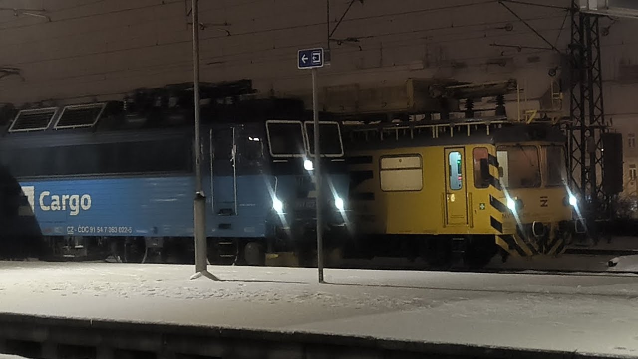 Vlaky Praha-Libeň 12.1. 2026/Trains Prague-Libeň 