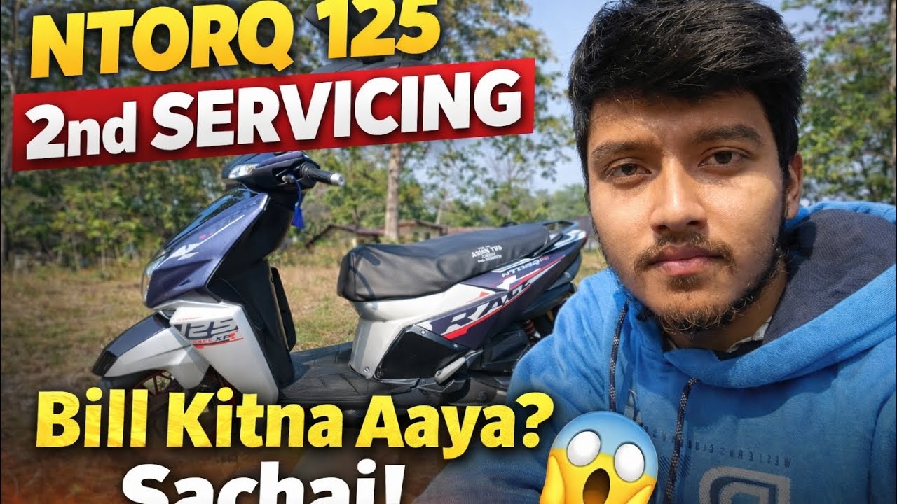 NTORQ 125 2nd Servicing 😱 | Bill Kitna Aaya? Sachai!