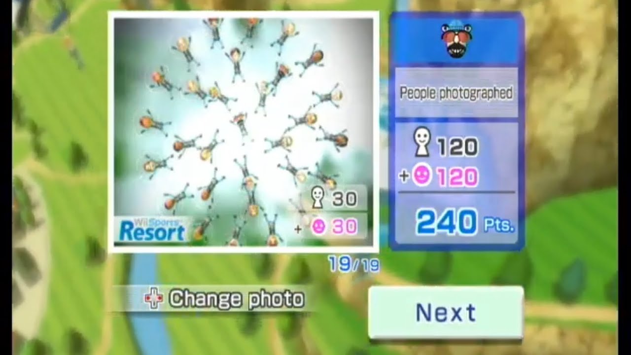 Wii Sports Resort - Skydiving - 240 Points