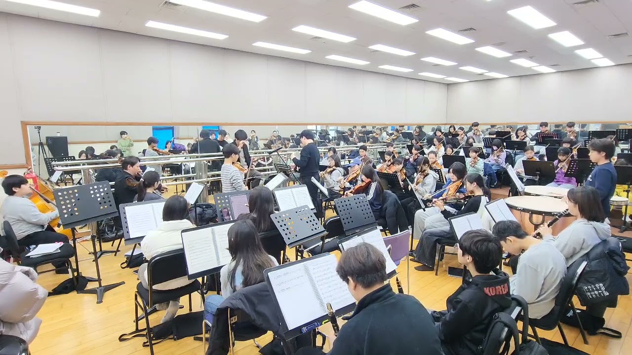 벨유스오케스트라 2026.2.21(토) 평택남부문예회관 3층 연습실 정기연주회 합주중 #협연 #김하준 #평택시민 #평택시청소년 #평택유스 #평택벨유스