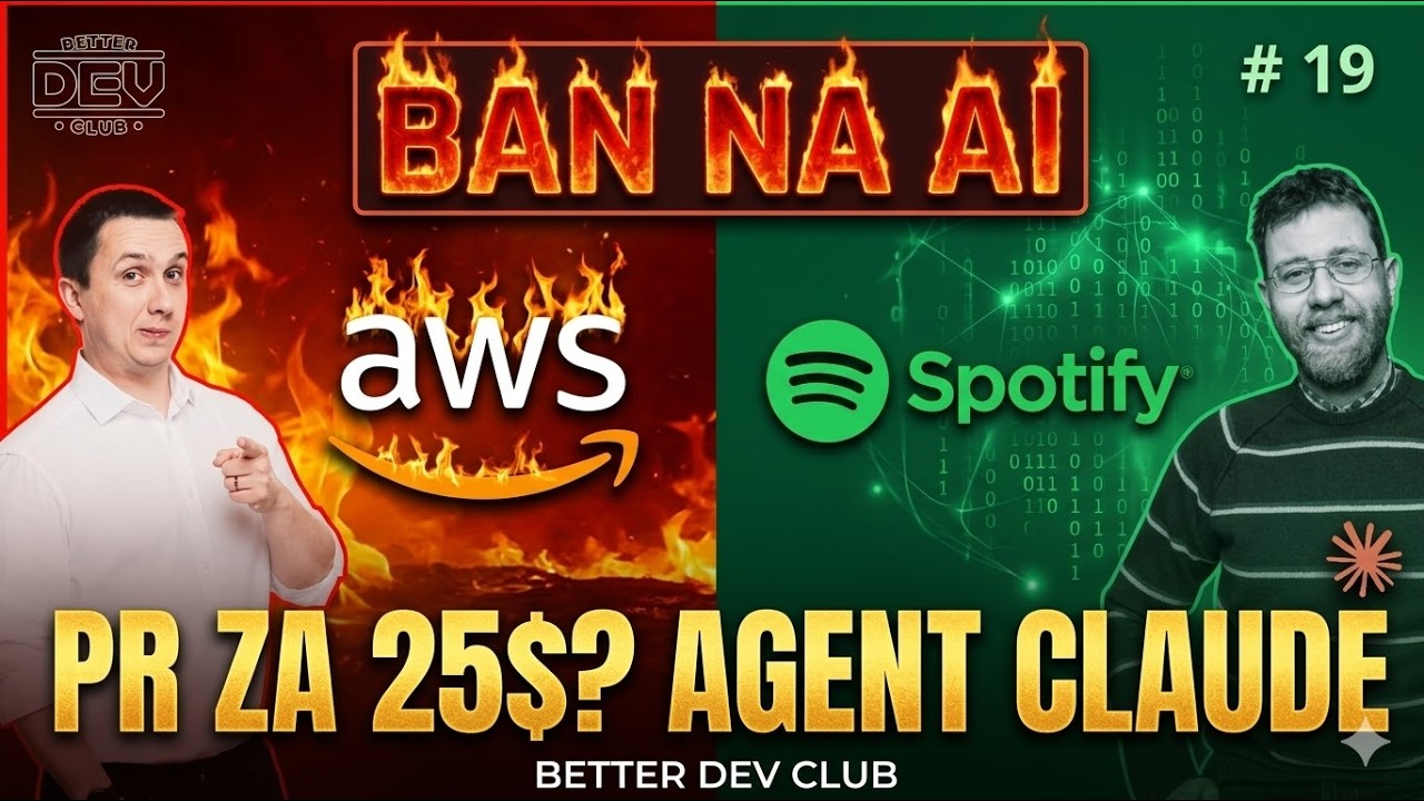 Better Dev Club #19 - Amazon płonie przez AI, Spotify koduje ze Slacka, a Claude robi PR za 25$/szt