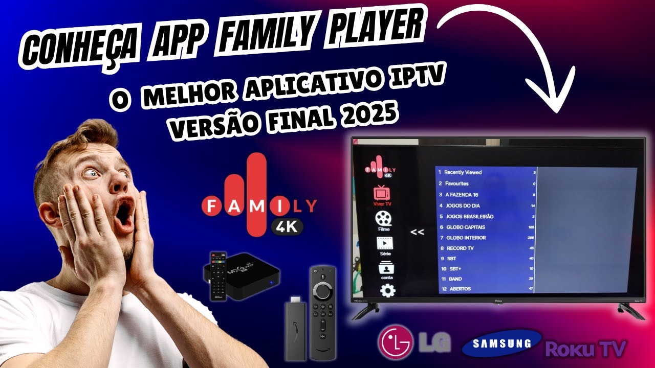Family Player - O melhor App de IPTV 2024 I Vers&atilde;o Atualizada I Como Instalar Como Configurar