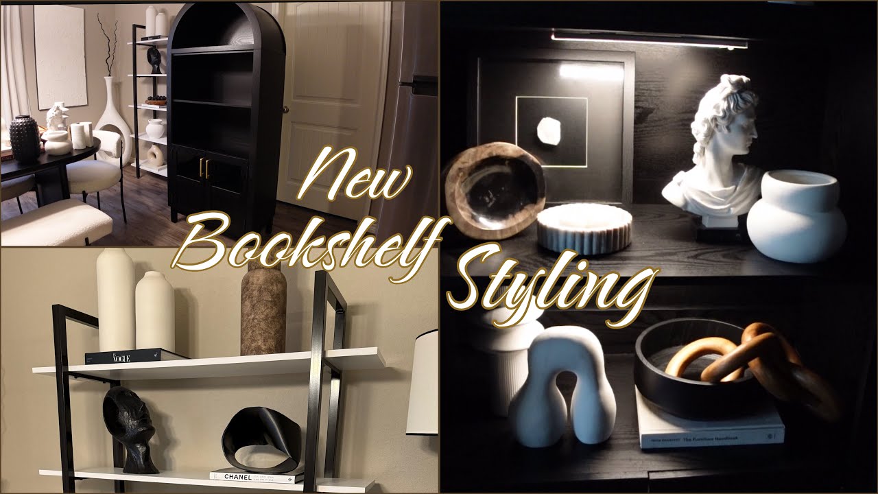NEW BOOKSHELF AND STYLING || LiVNiX CHASH 70” ARCH CABINET || SHOPPING MY HOME || I’M BACK!! | 2025