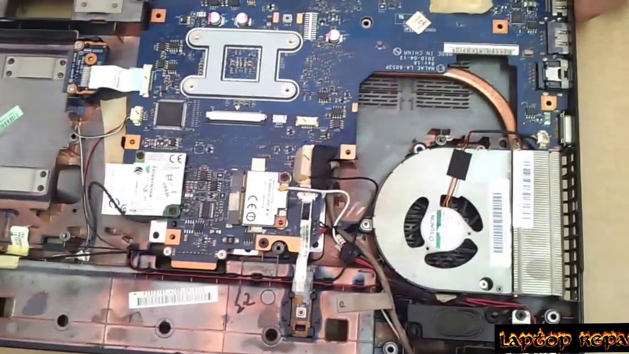 Toshiba Satellite L670D L675D  Disassembly and Fan Cleaning Laptop repair