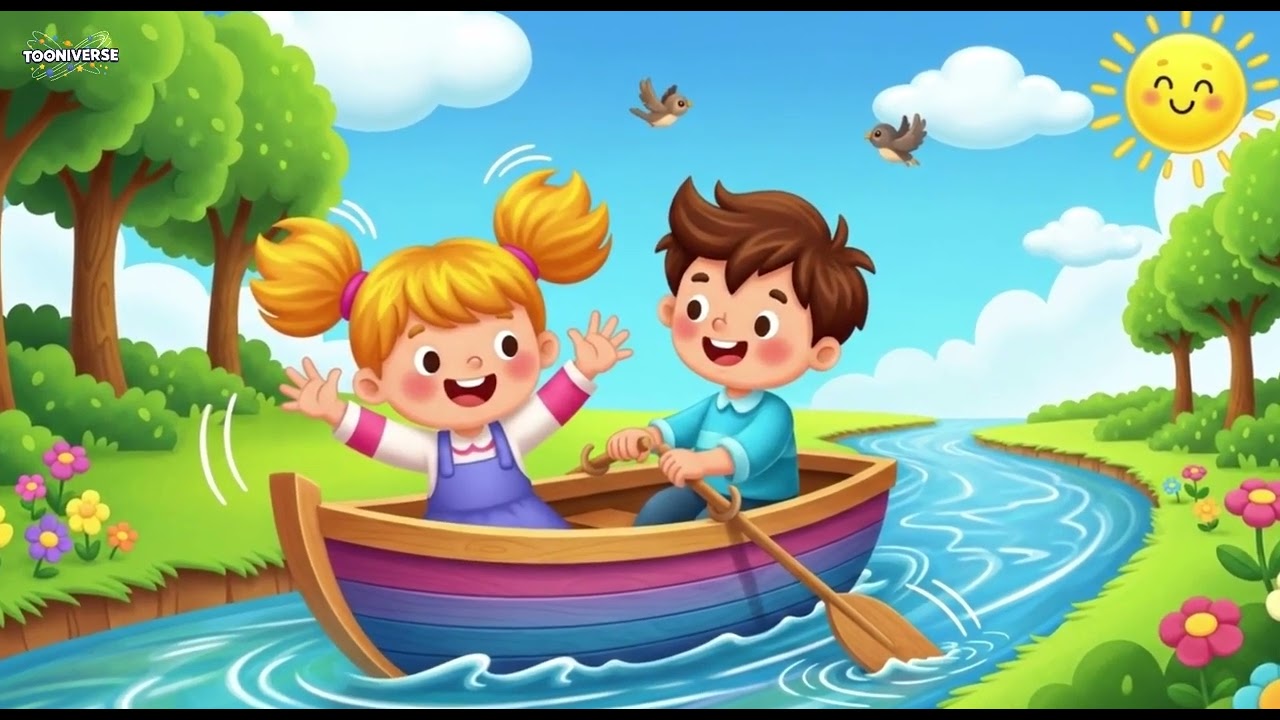 Row Row – Fun Kids Nursery Rhyme  Tooniverse