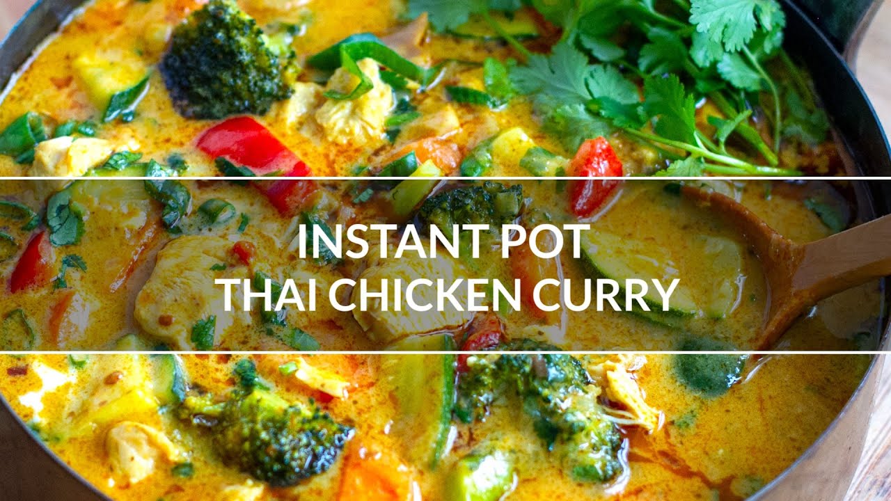 INSTANT POT THAI CHICKEN CURRY (PALEO, GLUTEN-FREE)