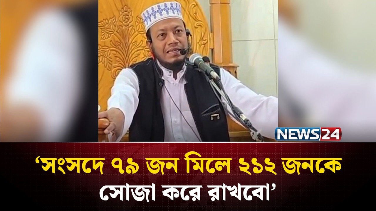সংসদে ৭৯ জন মিলে ২১২ জনকে সোজা করে রাখবো: এমপি আমির হামজা | NEWS24