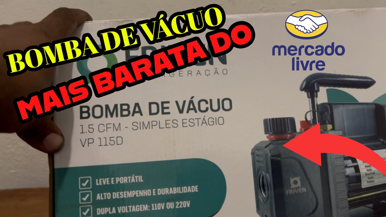 BOMBA DE VÁCUO MAIS BARATA DO MERCADO LIVRE - FRIVEN VP 115D