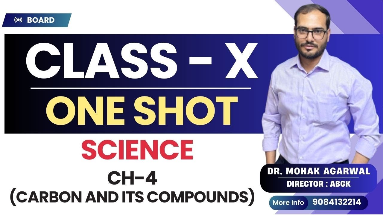 Class 10 Carbon and Its Compounds | One Shot Revision | By Mohak Sir | CBSE Board 2026
