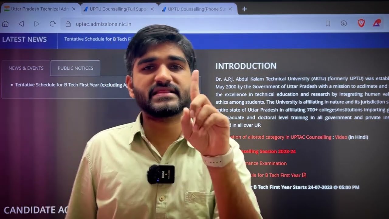 UPTU(AKTU) Counselling 2023 Registration Official Update✅ | UPTU Counselling Process 2023