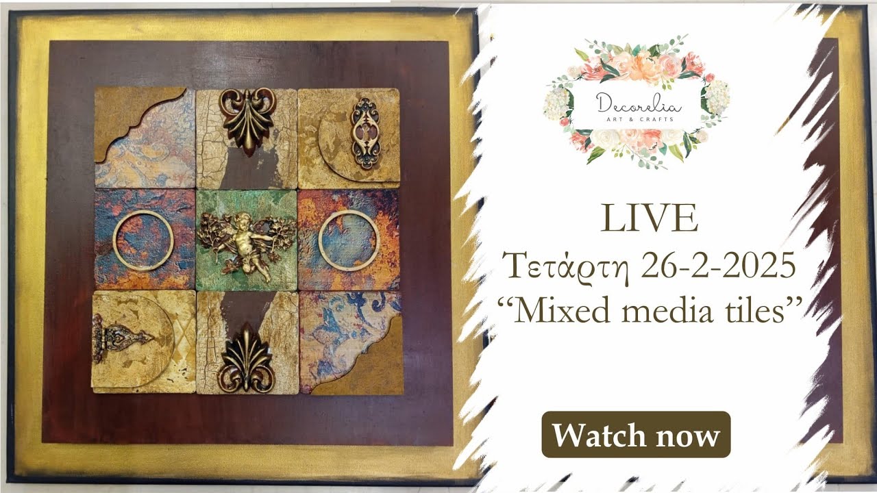 Mixed media tiles / LIVE Decorelia