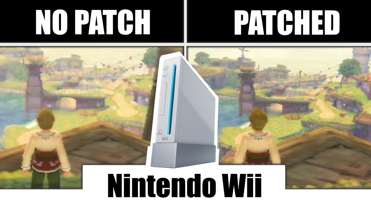 The Legend of Zelda: Skyward Sword Wii Enhancement Patch on Nintendo Wii Hardware | Retrotink5x