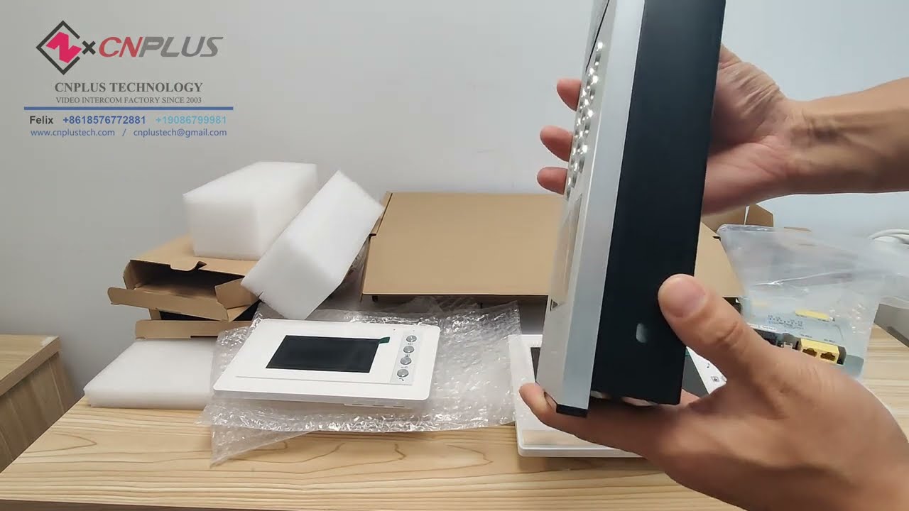 Cnplus Technology Apartment Video Intercom System Unbox