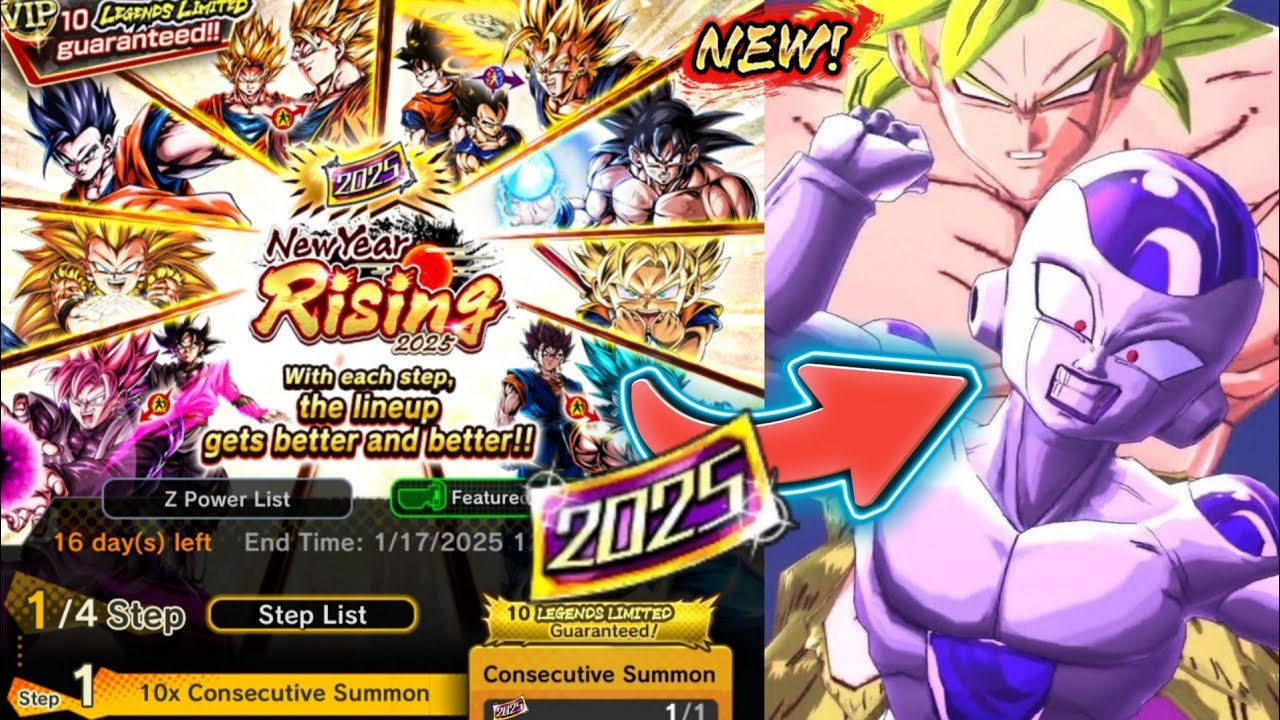 How to Get 10LF Guaranteed Vip Ticket for New Year Rising 2025 Summon!!-Dragon Ball Legends