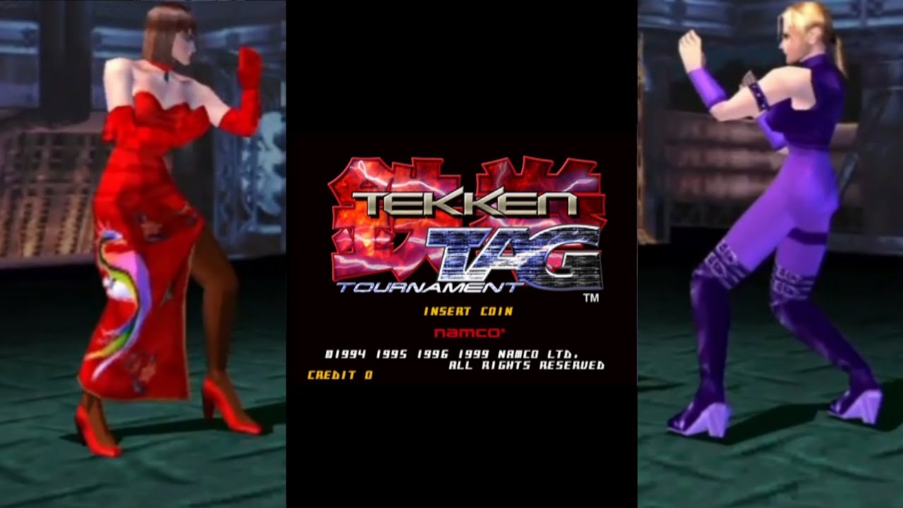 Tekken Tag Arcade Version - Anna Williams and Nina Williams Gameplay (01/22)