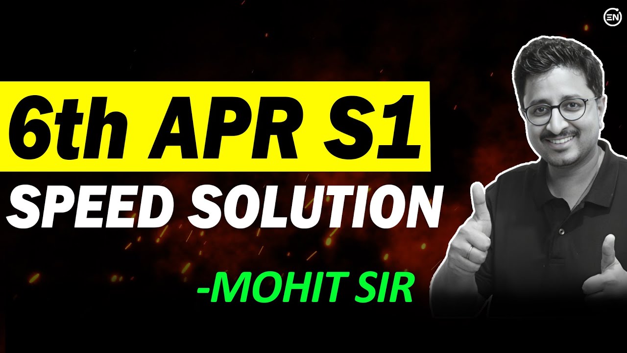 JEE 2024 - 6th April Shift 1 Speed Solutions | 30 Questions🔥 | Physics | Eduniti | Mohit Sir