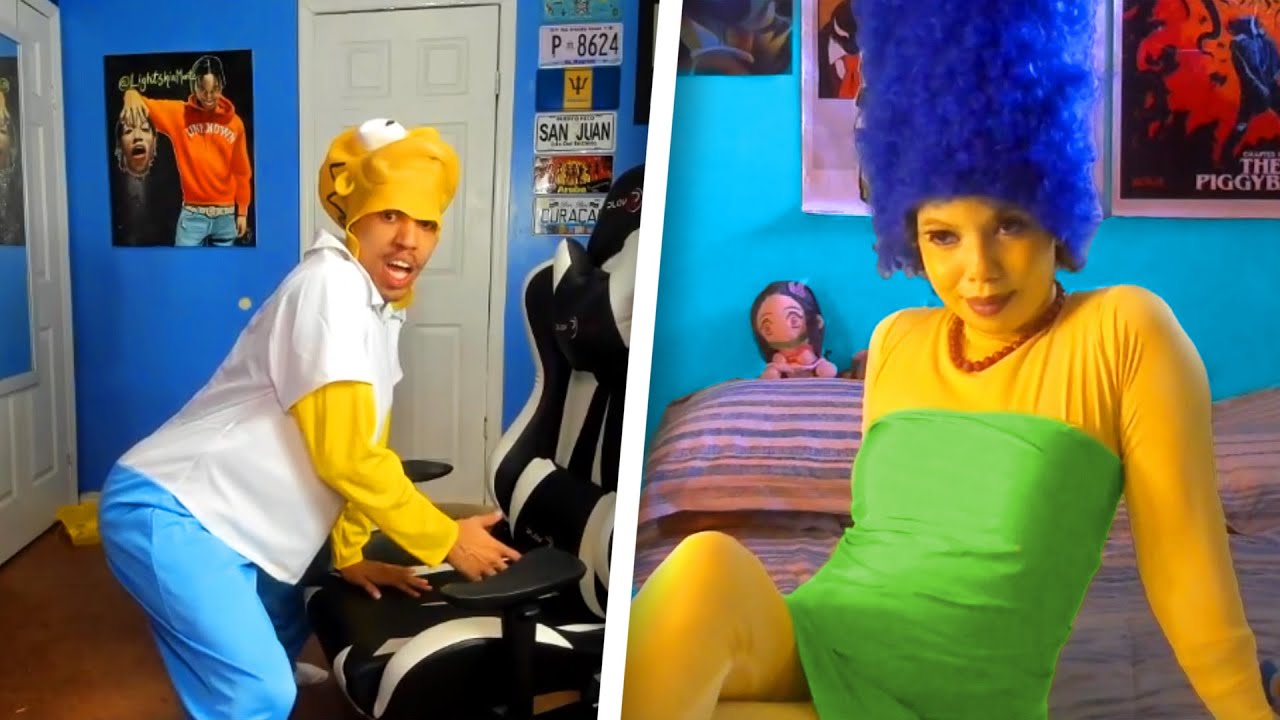 Homer Simpson Rizzes Up Marge on Stream