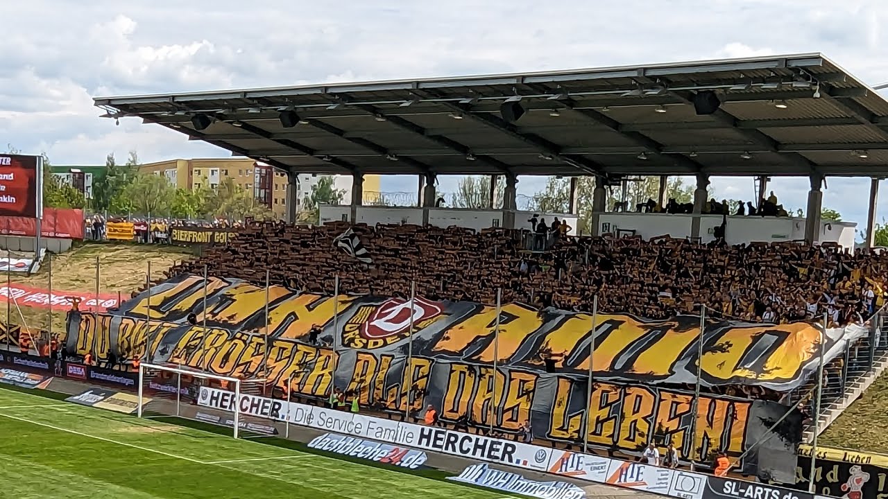 FSV Zwickau - Dynamo Dresden - Choreo und Ansprachen der Capos