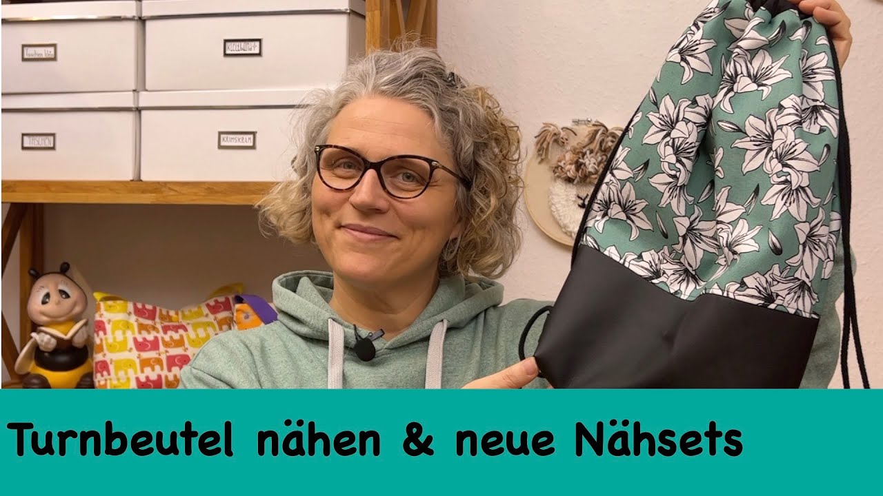 Turnbeutel nähen und wieder jede Menge neue Nähsets / kostenloses Schnittmuster