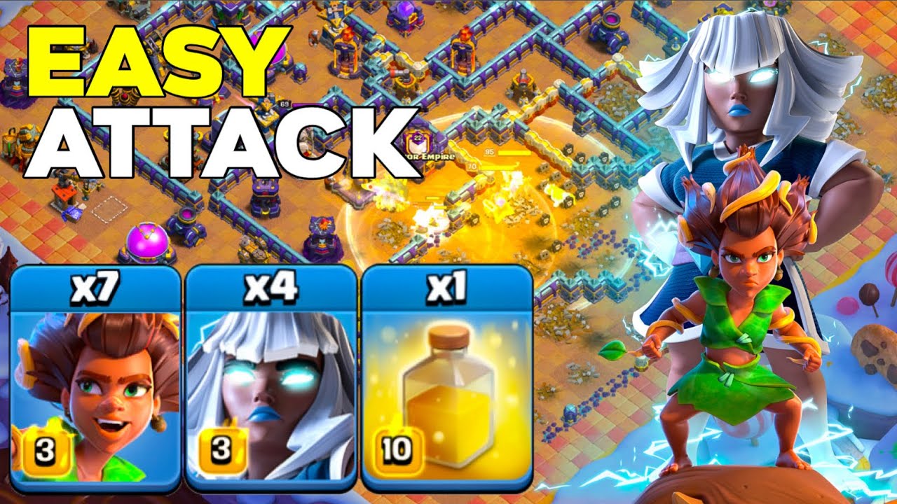 Simple TH16 Root Rider + Electro Titan Strategy: Crushing Legends Bases!