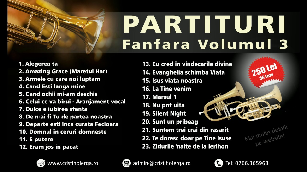 Eu cred in vindecarile divine - Partituri Fanfara Volumul 3