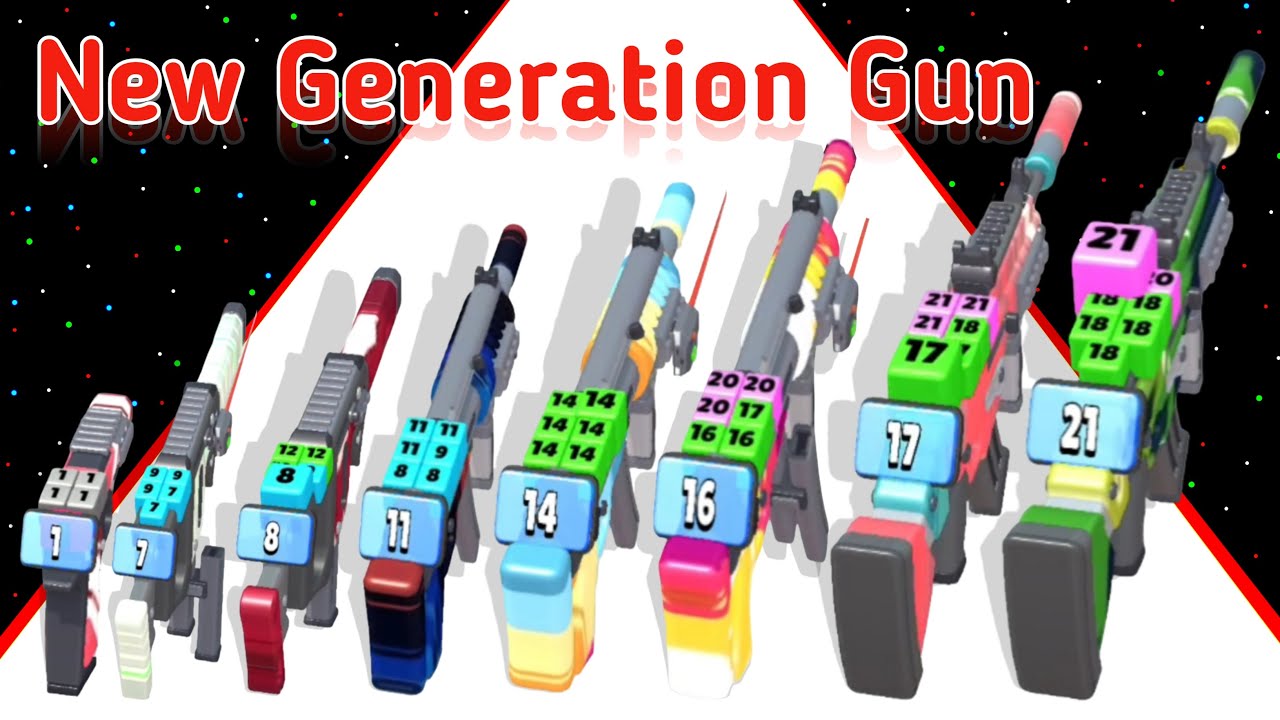 (2025) Button Gun Evolution Run Level Up Gun Max_Level Gameplay (New Update)