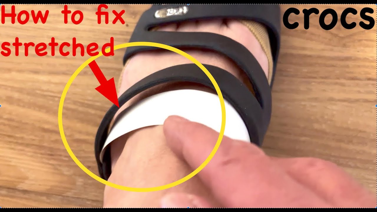 How to fix stretched croc sandals