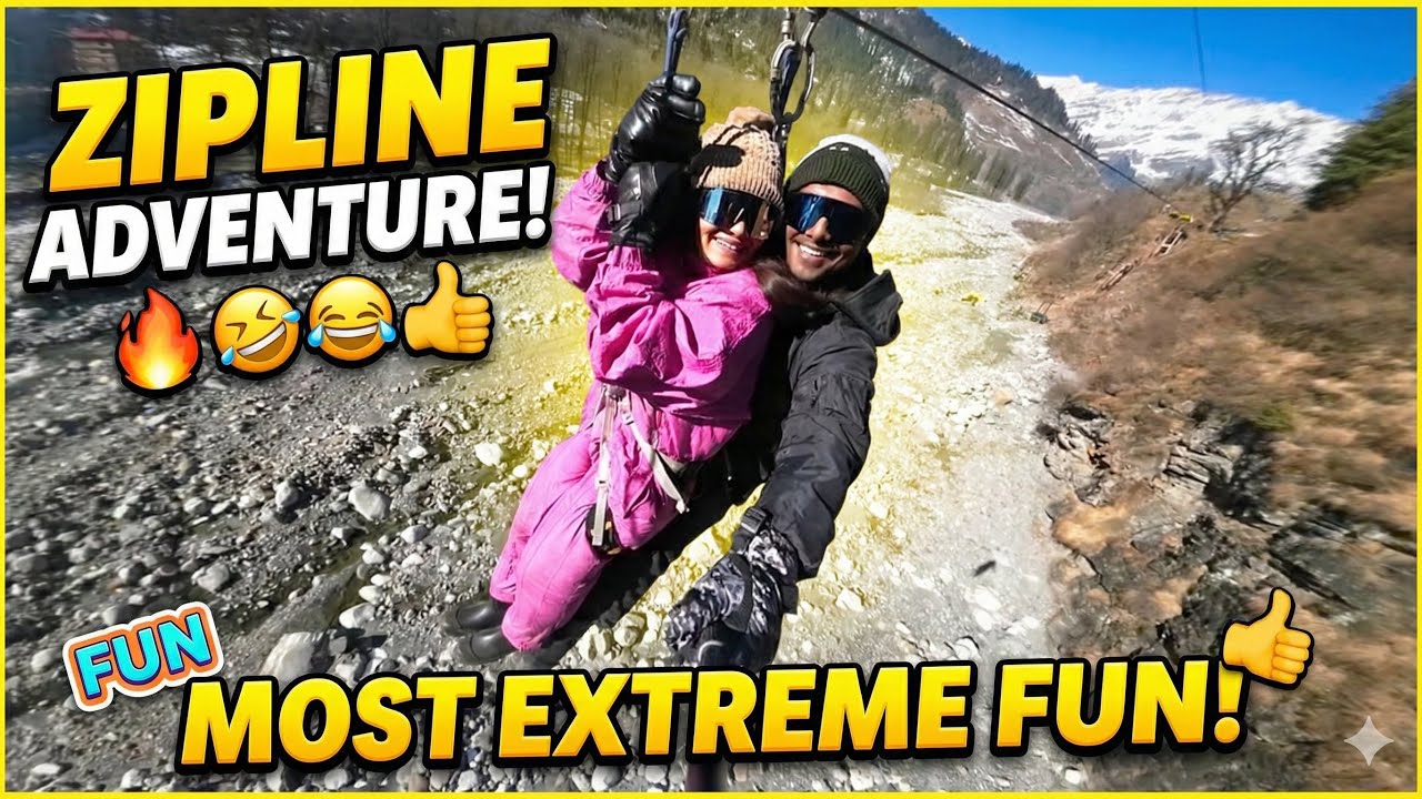 Best Date Idea EVER? ❤️ Ziplining Together in the Mountains of SISSU😍🏔️! 