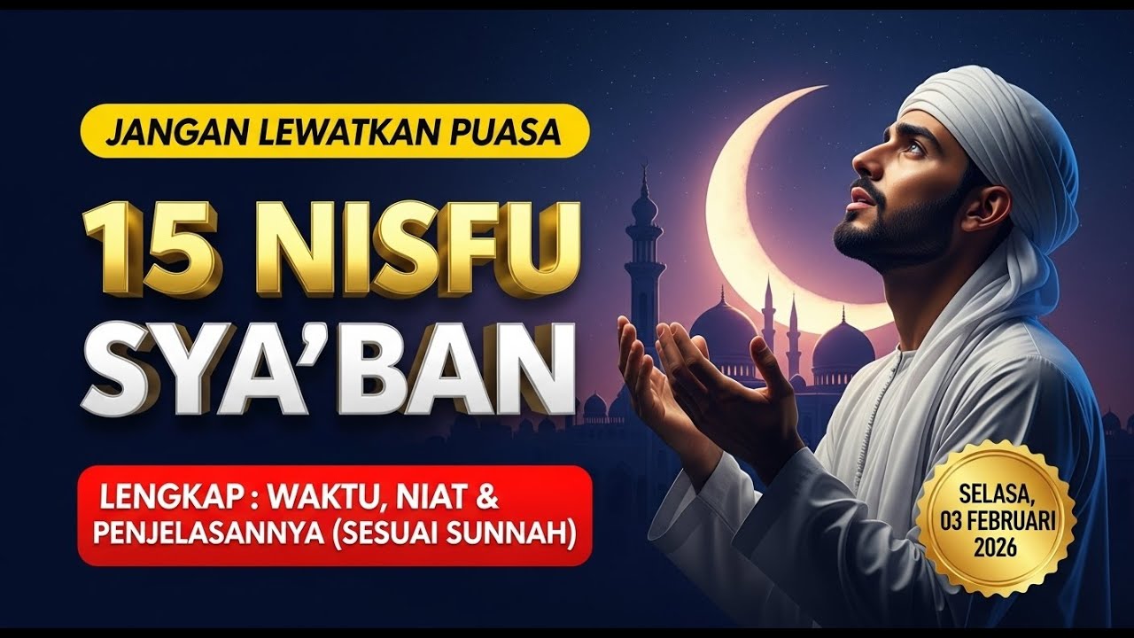 PUASA NISFU SYABAN 2026 JATUH PADA TANGGAL BERAPA - Malam Nisfu Syaban - Amalan - Nisfu Syaban 1447